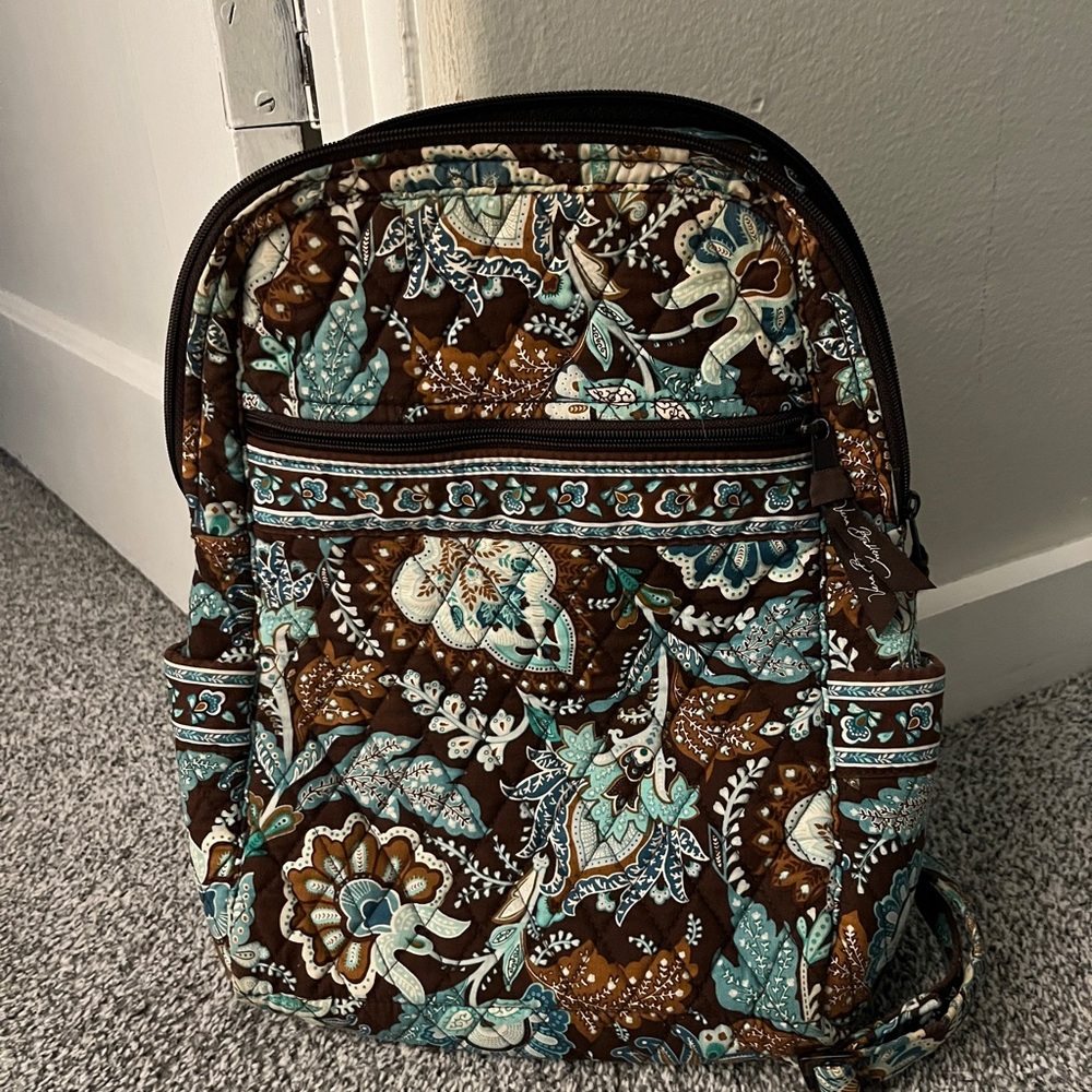 Vera Bradley Retired Java Blue backpack - image 1